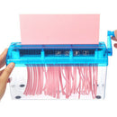 Portable Mini Cut Paper Shredder Mini Manual Hand Shredder A6 Paper Documents