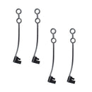 4Pcs New SAE Cover Waterproof Plug Cap DC Power Solar Flat Wire Cable Connector