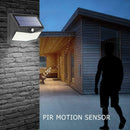 100LED Solar PIR Motion Sensor Wall Light Outdoor Waterproof Garden Lamp