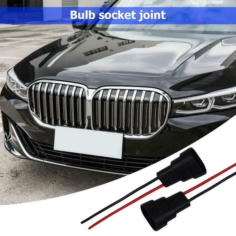 2x HB3 9006 HB4 Bulb Socket Male Adapter Connector for Headlight Fog Lamp