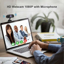 2MP Full HD 1080P Webcam with Built-in Microphone USB Web Camera for PC TV A