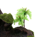 Plant Moss Decor Anqique Rock Style Water Bowl Food Dish Terrarium Habitat Decor