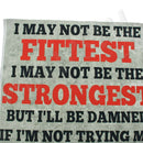 Bodybuilding Fitness Stronger Hardest Motivational Quotes Silk Poster Gym Decor