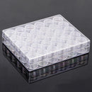 Clear Plastic Jewelry Storage Rectangle Box 30Pcs Small Round Container Jars