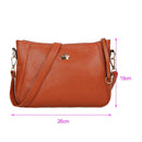 Small Women Crossbody Purse PU Leather Shoulder Messenger Handbags/Brown