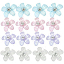 50Pcs Flower Design Nail Art Tips Shiny Rhinestone Decoration Manicure for SJX