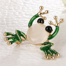 Cute Small Frog Badges Brooch  Shirt Collar Brooch Pin Jewelry Women Men Gift FT