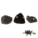 25 mm Bronze Tone Metal Box Corner Protector Screen Protectors, 8 pcs H1Z1