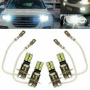 2x H3 6500K White 24-SMD 4014 LED Bulb Fog Light Driving W9G4 Conversion New