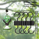 8pcs Yard Ant Moat Set S Hook Hummingbird Feeder 13cm Patio Cleaning Brush Iron