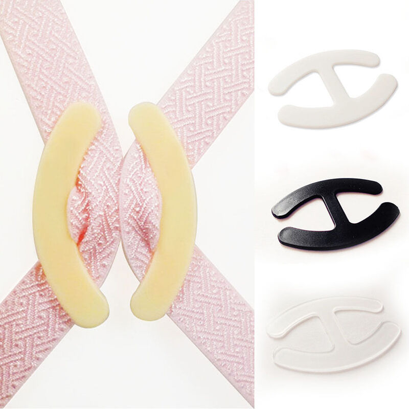 Women Webbing Bra Buckles Shadow-Shaped Buckle Bra Clip Strap Holders 6 PCS M&O