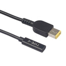 Type-C Female to Square DC Male Plug PD Charging Cable for Lenovo Thinkpad
