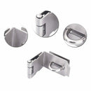 90 Degree Door Buckle With Lock Corner Door Latch Stainless Steel Anti Theft