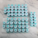 26Pcs Plastic Uppercase,Lowcase Letters&10Pcs Numbers Shape Cake Fondant Mo