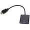 20cm 1080P Micro HDMI to VGA Converter Adapter With Audio Video Cable Fits HDTV