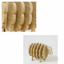 Sheep Shape Non-heat Coasters DIY Placemat Coffee Cup Pad Handmade Wood Ani