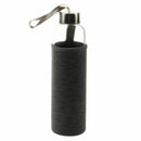 Glass Sport Water Bottle with Tea Filter Infuser Protective Bag 550ml Grey H8Y2