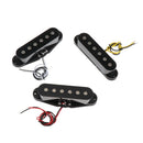 3pc Durable Guitar Single Coil Pickup Alloy Black For ST Electric Guitar