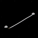 2pcs Mens Neck Tie Shirt Pin Bar Boys Mens Suit Collar Clip Wedding Pins