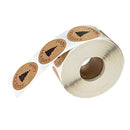 Christmas Stickers Roll 500pcs Adhesive Labels Kraft Paper with Xmas Tree,