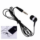 Earphone Universal 3.5mm Single Side Earphone Black Wire Headset For Smart Phone