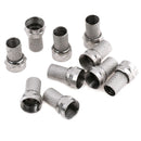 10Pcs Connector Satellite TV Aerial Screw Twist for RG6 coaxial Cable  Z