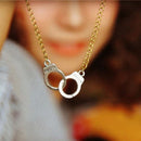 New Fashion Design Handcuffs Choker Pendant Necklace Chain Women Lovers FT