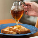 Acrylic Sauce Honey Syrup Dispenser Pot Jar 1 Cup Glass Trigger Stand 8oz