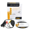 USB 2.0 to Video Audio Capture Card Adapter VHS VCR TV to DVD Converter for