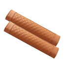 2pcs Car Seat Belt Covers PU Leather Shoulder Protection Pad (Light Brown)