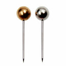 400pcs Map Tacks Push Pins, 3/5-Inch Shining Plastic Sphere Head with Stain