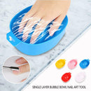 Nail Art Hand Wash Remover Soak Bowl DIY Salon Nail Bath Manicure Tools A