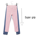 24 PCS Skirt Hangers with Clips, Pants Hanger Metal Pant Hangers Space Savi
