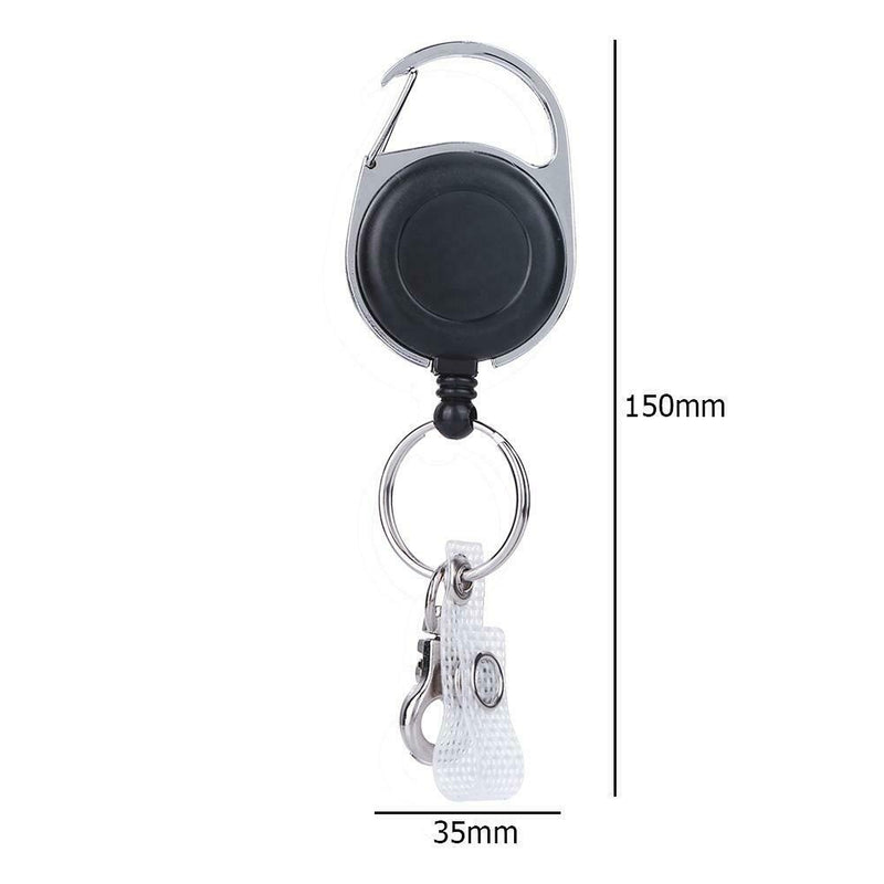 Back Clip Anti-lost Rope Burglar Retractable Keyring Keychains for Camping