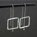 New Long Drop Geometric Square Earrings  Geometric Dangle Earrings Cos Style Hn