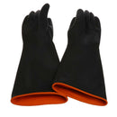 14' Natural Rubber Gloves Acid Alkali Resistant Chemical Gauntlet Lab Supply