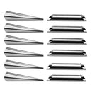 12Pcs/Set Croissant Mold Stainless Steel Cannoli Form Horn Molds Cannoli Tu