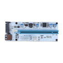 PCI-E 1x to 16x Adapter Video Extender Card Mining Cable with 3 Power Ports