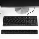 Keyboard Wrist Rest Cushion Memory Foam Pain Relief Hand Support (M Black)