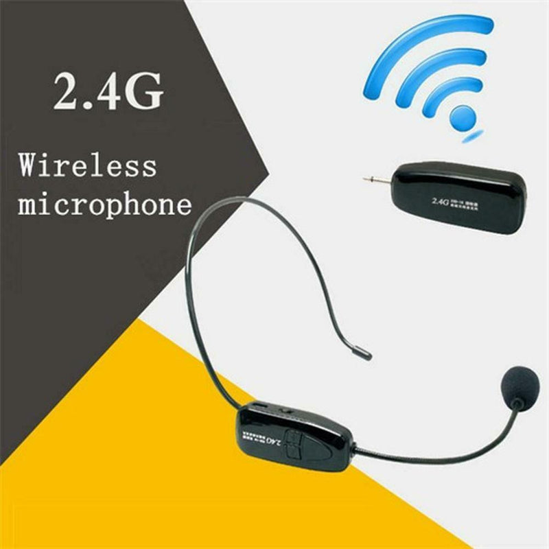 2.4G Wireless Microphone Headset Megaphone Radio Mic for Loudspeaker A