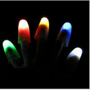 2pcs LED Magic Light Up Silicone Thumb Props Fingers Trick Lights Prank Novel