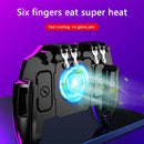 6 Fingers Mobile Gaming Cooling Gamepad for PUBG Controller Joystick (M11) A