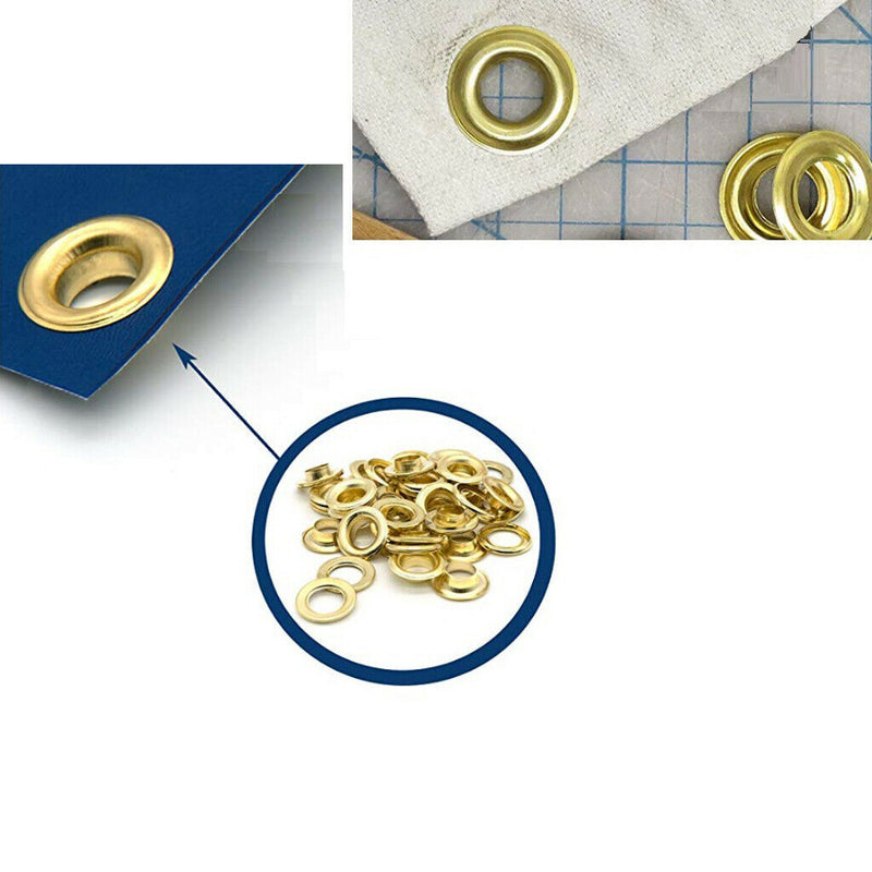Copper Eyelet with Washer 12mm Grommet Repair Hardware Setter Setter Kit