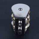 25mm Diameter metal Double Sheave Fixed Eye Rope Pulley