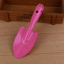 Sharp Integrated Iron Small Shovel Garden Spade Hardware Tools(Pink)