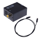 Optical coaxial toslink digital to analog audio converter adapter RCA L/R FT BX