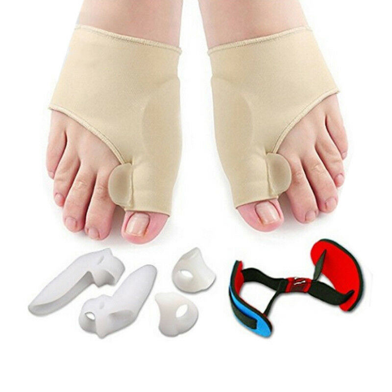 7pcs/set bunion sleeves hallux valgus corrector alignment toe separator TO