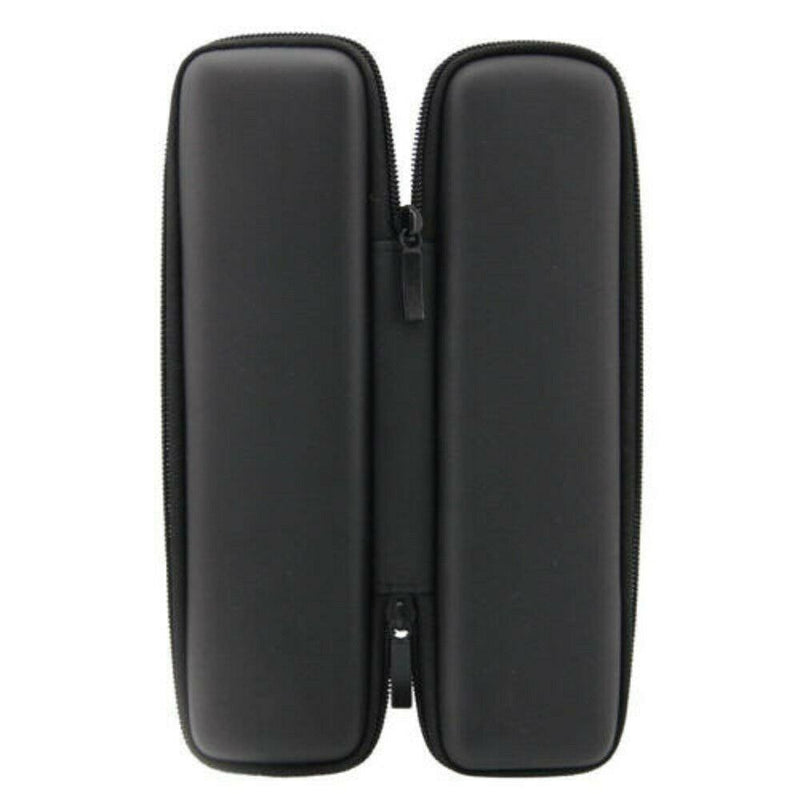 Black Hard Shell Fountain Pen Pencil Case Holder Box Pouch Stationery Zipper Bag
