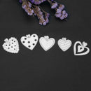 5pcs Heart Sewing Thread Metal Die Cutting Dies DIY Scrapbooking Embossing