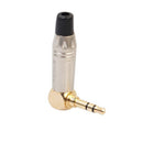 New zinc alloy L-shaped turn 3.5mm stereo headset welding plug Y3F8